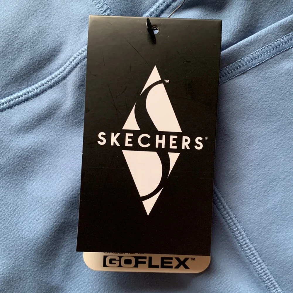 Skechers GoWalk GoFlex Blue High Waisted Plus Size Athletic Sports Skort Skirt